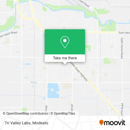 Tri Valley Labs map