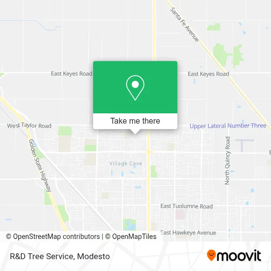 R&D Tree Service map