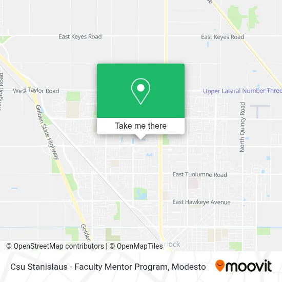 Csu Stanislaus - Faculty Mentor Program map