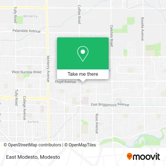 East Modesto map