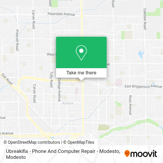 Ubreakifix - Phone And Computer Repair - Modesto map