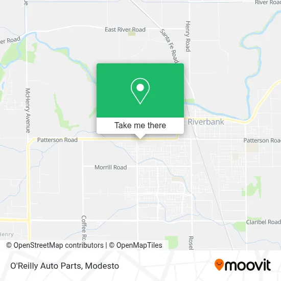 O'Reilly Auto Parts map