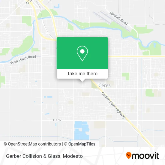 Gerber Collision & Glass map