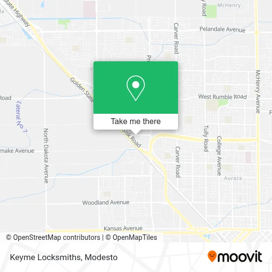Keyme Locksmiths map
