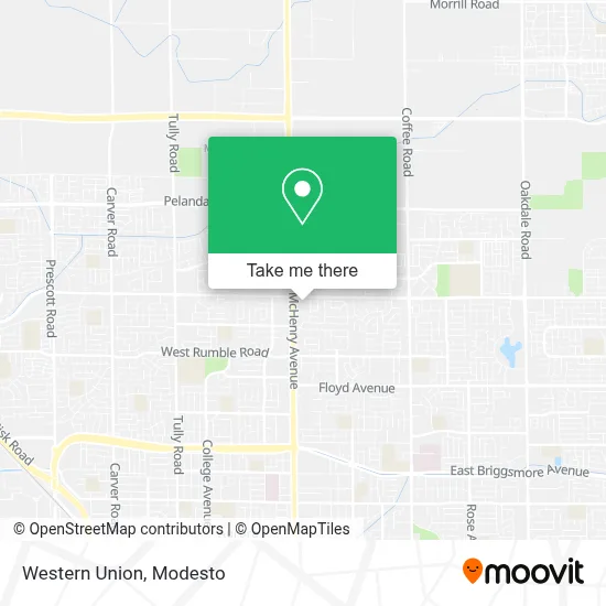 Western Union map
