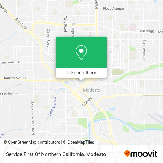 Service First Of Northern California map