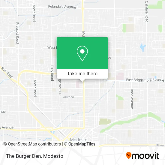 The Burger Den map