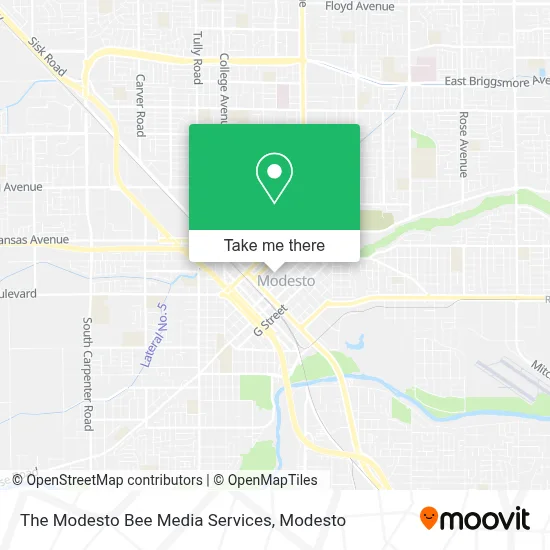 The Modesto Bee Media Services map