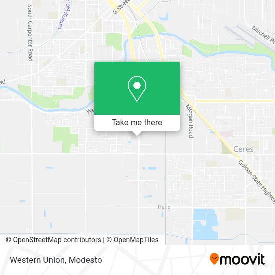 Western Union map