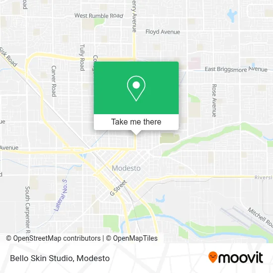 Bello Skin Studio map