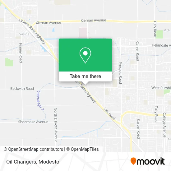Oil Changers map