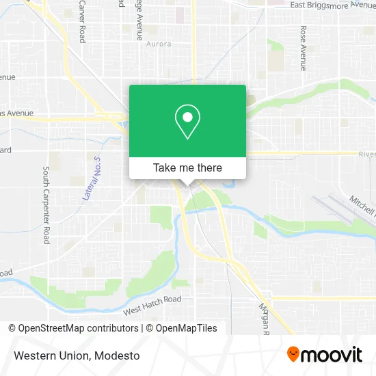 Western Union map