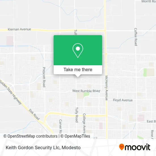 Keith Gordon Security Llc map