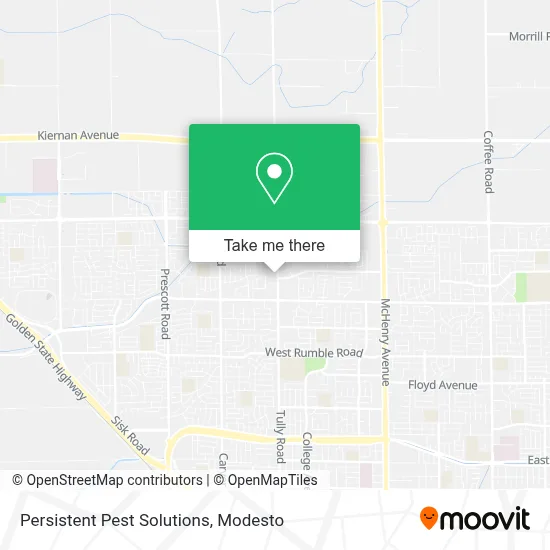 Persistent Pest Solutions map