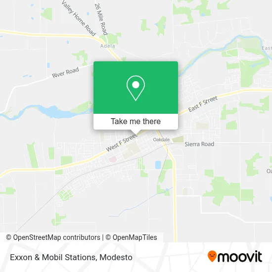 Exxon & Mobil Stations map