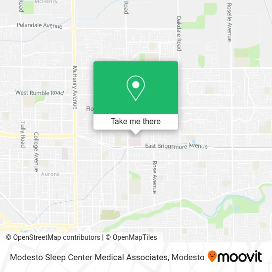 Modesto Sleep Center Medical Associates map
