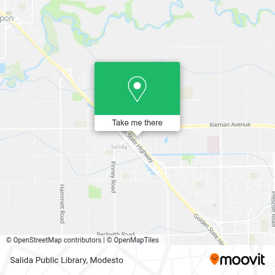 Salida Public Library map