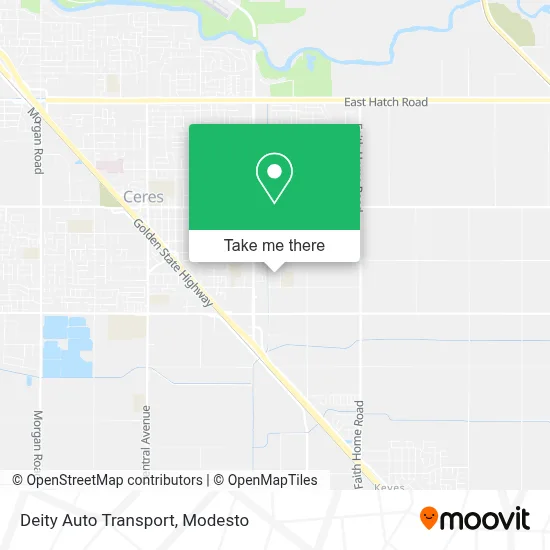 Deity Auto Transport map