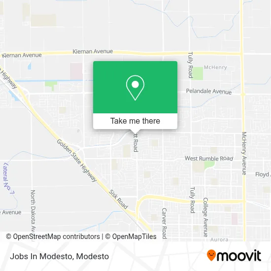 Jobs In Modesto map