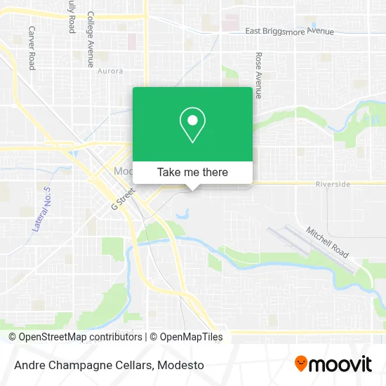 Andre Champagne Cellars map