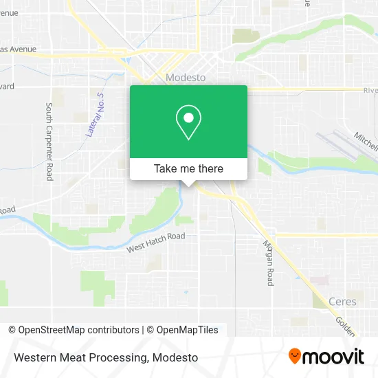 Western Meat Processing map