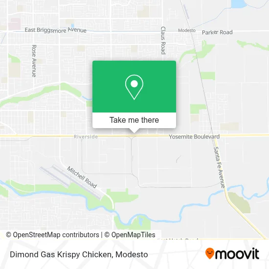 Dimond Gas Krispy Chicken map