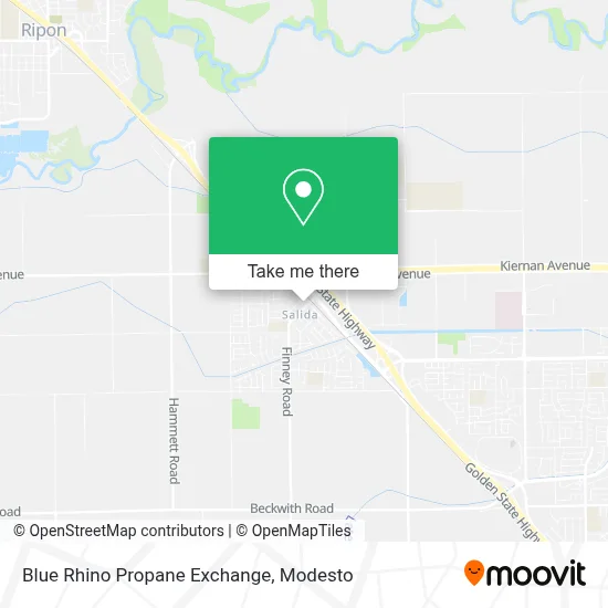 Blue Rhino Propane Exchange map