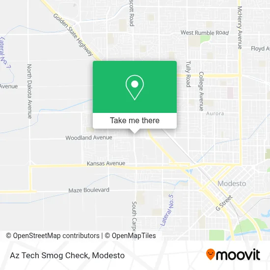 Az Tech Smog Check map