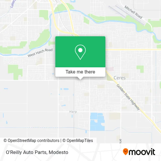 O'Reilly Auto Parts map