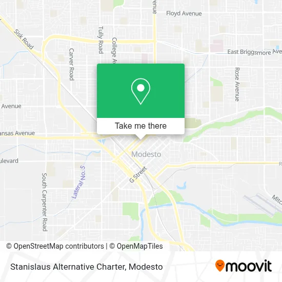 Stanislaus Alternative Charter map