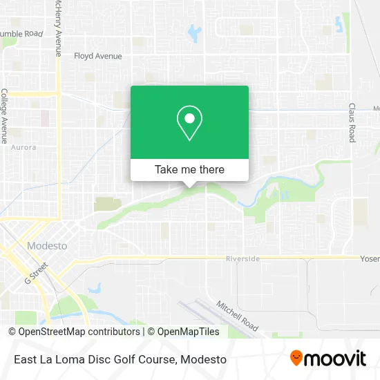 East La Loma Disc Golf Course map