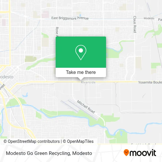 Modesto Go Green Recycling map