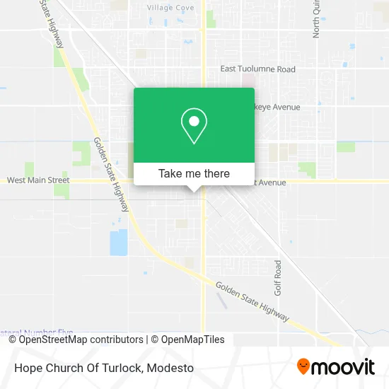 Hope Church Of Turlock map