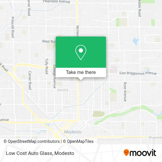 Low Cost Auto Glass map