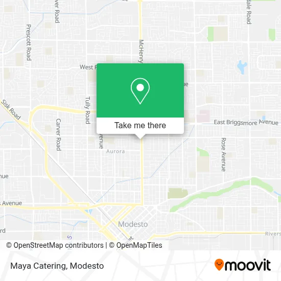 Maya Catering map