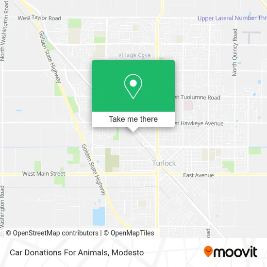 Car Donations For Animals map