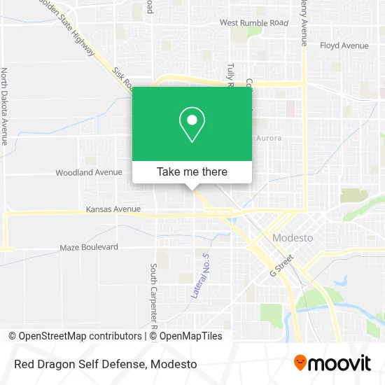 Red Dragon Self Defense map