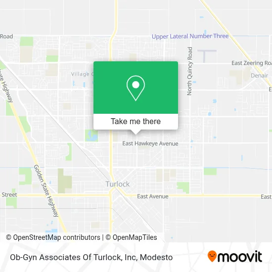 Ob-Gyn Associates Of Turlock, Inc map