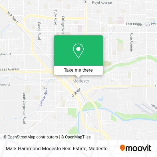 Mark Hammond Modesto Real Estate map