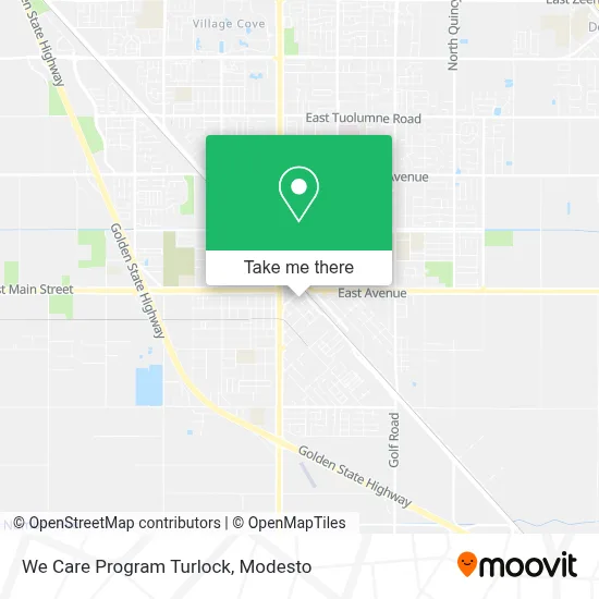 We Care Program Turlock map