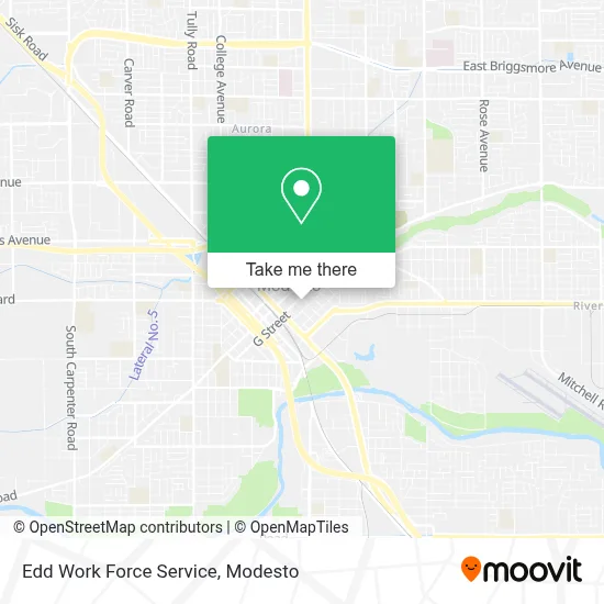 Edd Work Force Service map