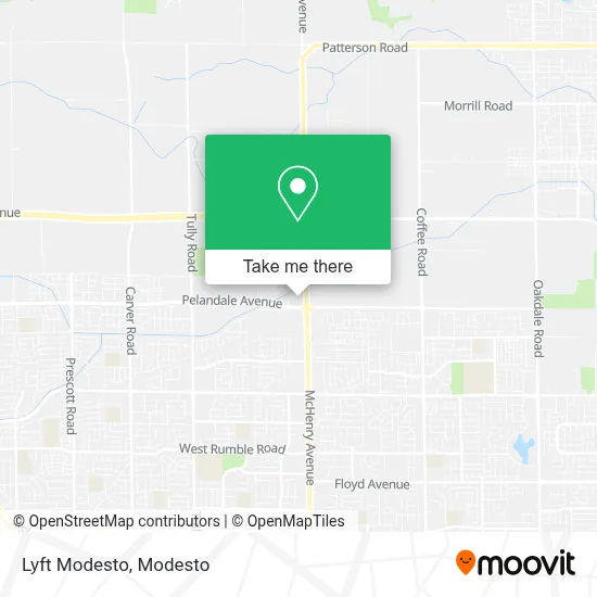Lyft Modesto map