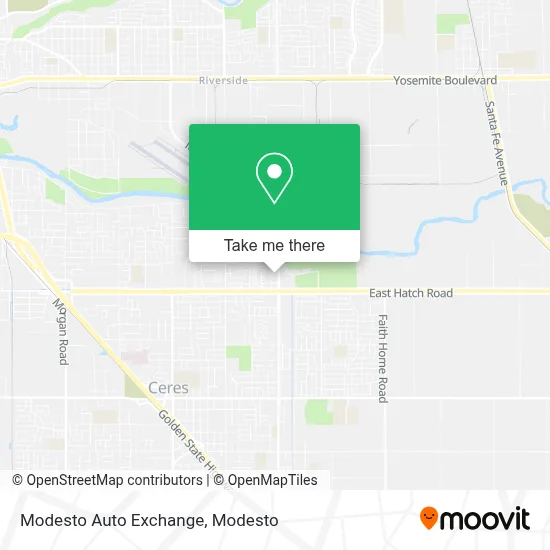 Modesto Auto Exchange map
