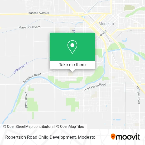 Robertson Road Child Development map