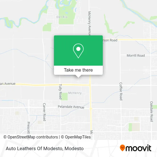 Auto Leathers Of Modesto map