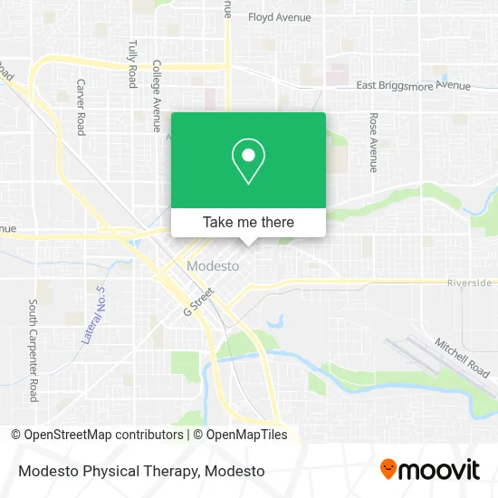 Modesto Physical Therapy map