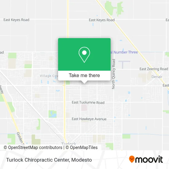 Turlock Chiropractic Center map