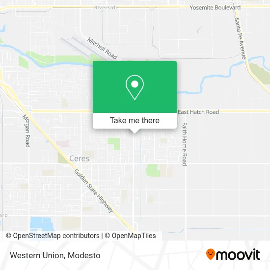 Western Union map