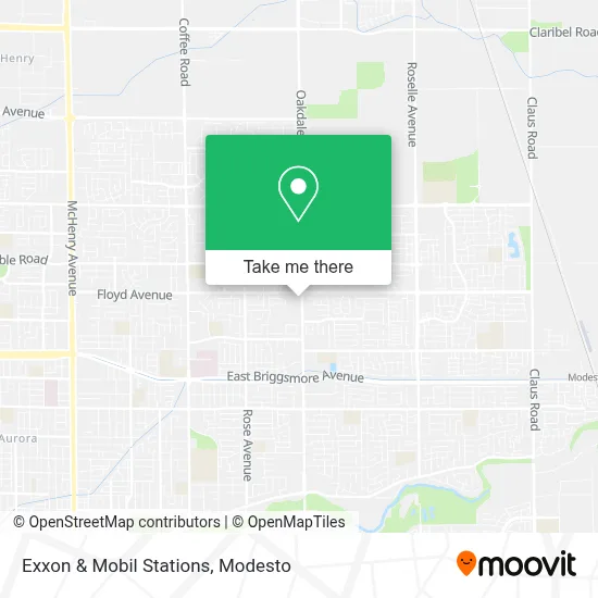 Exxon & Mobil Stations map