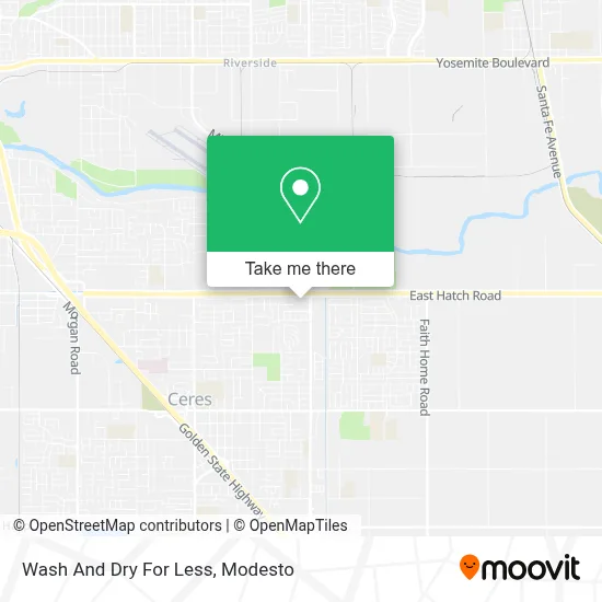 Wash And Dry For Less map